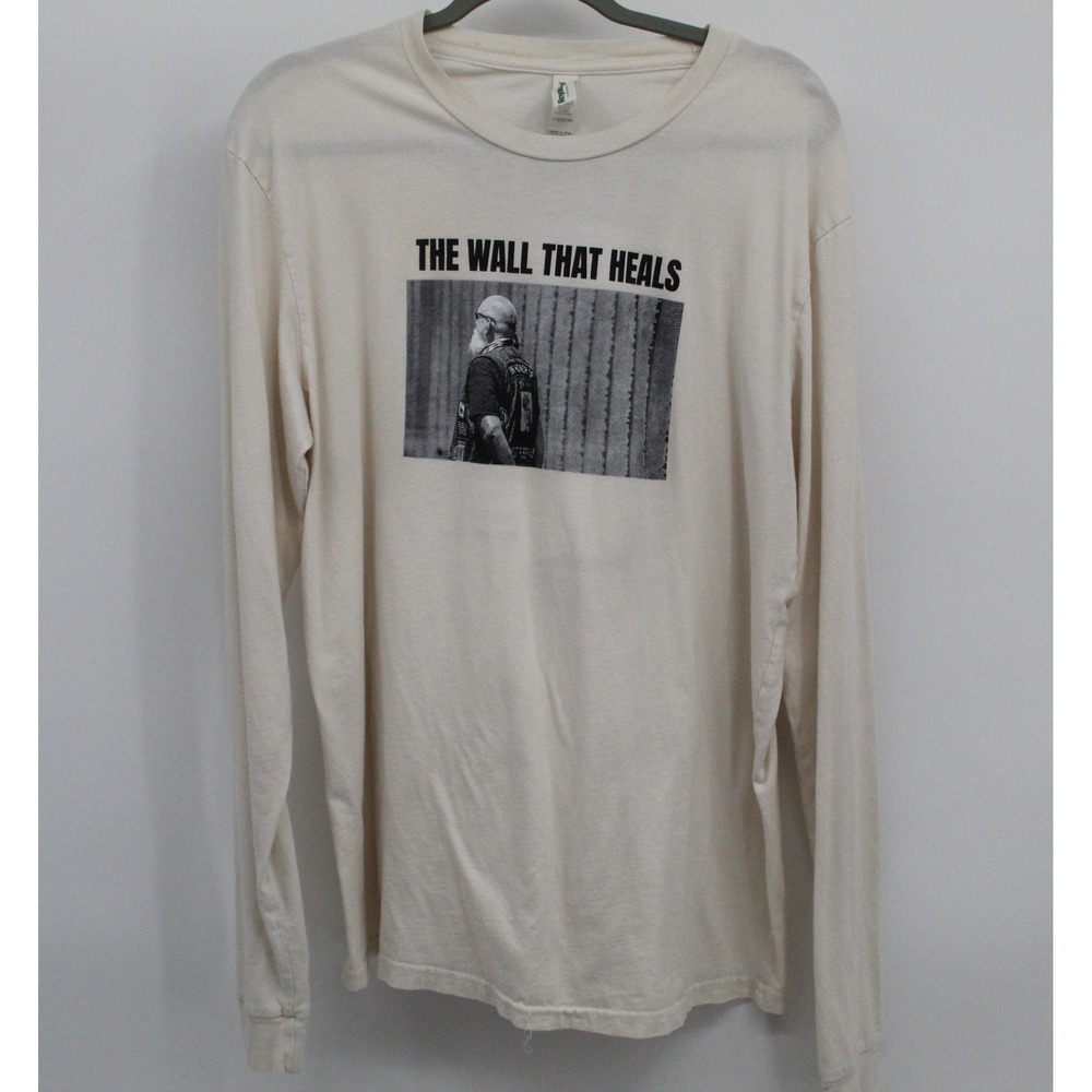 Vietnam Veteran The Wall That Heals 2023 Tour Long Sleeve Organic Cotton Tee L
